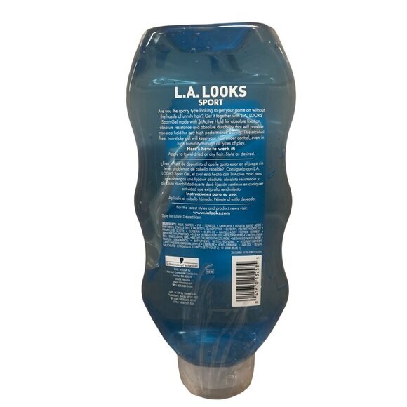 L.A. Looks Absolute Styling Sport Mega X-Treme‎ Hold Gel 26 Oz New EZ-Squeeze - Picture 2 of 3